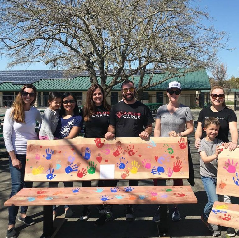 a plus charity friendship bench volunteer non-profit organization
