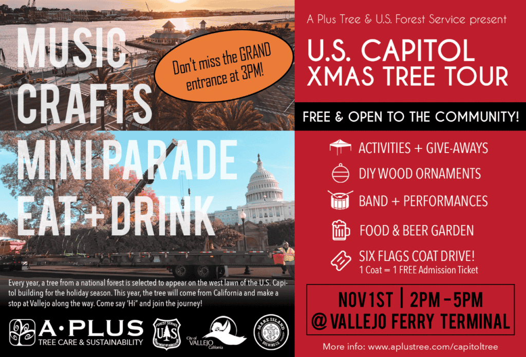 U.S. Capitol Christmas Tree Tour Hosted by A Plus Tree, Inc Vallejo